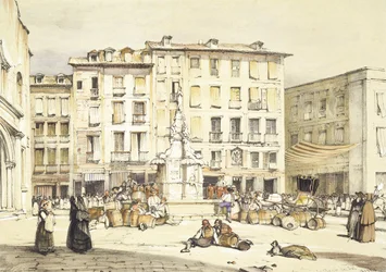 La Puerta del Sol, Madrid, fra 
